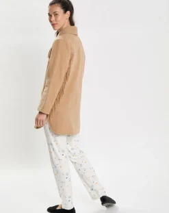 Femme Le Chat Veste en Laine mélangée Foehn beige