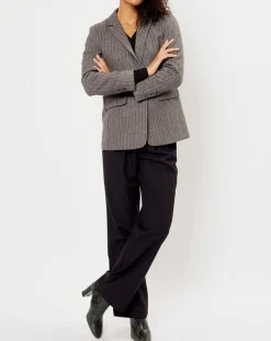 Outlet See u Soon Veste en Laine mélangée Lilou grise