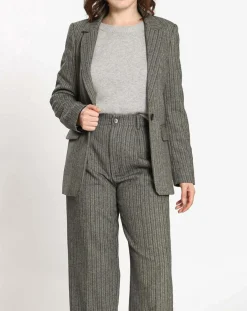 Outlet See u Soon Veste en Laine mélangée Lilou grise