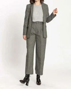 Outlet See u Soon Veste en Laine mélangée Lilou grise