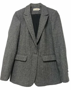 Outlet See u Soon Veste en Laine mélangée Lilou grise