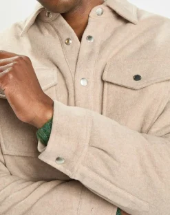 Homme Marc O'Polo Veste en Laine mélangée Thermor beige