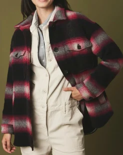 Femme Hartford Veste en Laine mélangée Vara fushia/noir