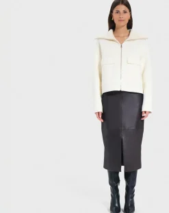 Femme Zapa Veste en Laine mélangée Vivienna écrue