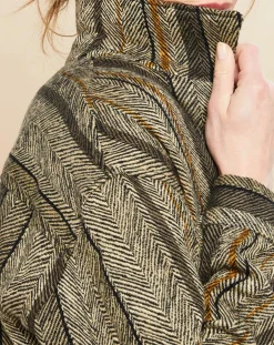 New Hartford Veste en Lin & Coton Voltige beige/noir