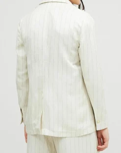 Chloé Stora Veste en Lin mélangé Valerio écrue