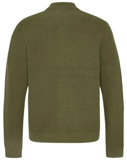 Homme Pepe Jeans Veste en maille Liseret kaki