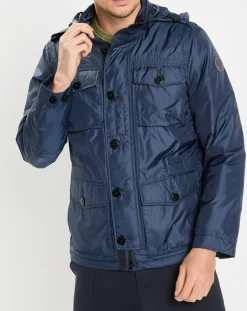 Clearance Marc O'Polo Veste en micro ripstop bleue