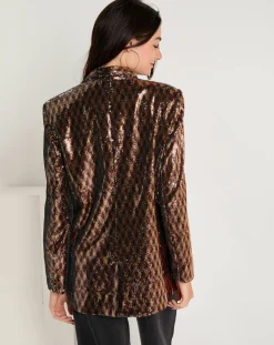 Sale See u Soon Veste en sequins Louna café