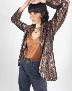 Sale See u Soon Veste en sequins Louna café