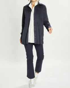 Clearance Lauren Vidal Veste en Suédine Lou indigo
