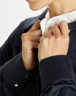 Clearance Lauren Vidal Veste en Suédine Lou indigo