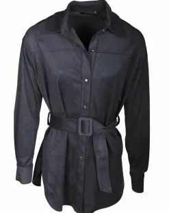 Clearance Lauren Vidal Veste en Suédine Lou indigo