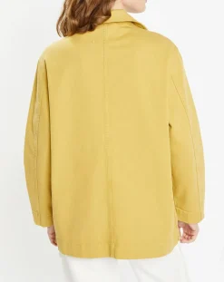 Femme Galeries Lafayette Veste en Twill Loom kaki clair