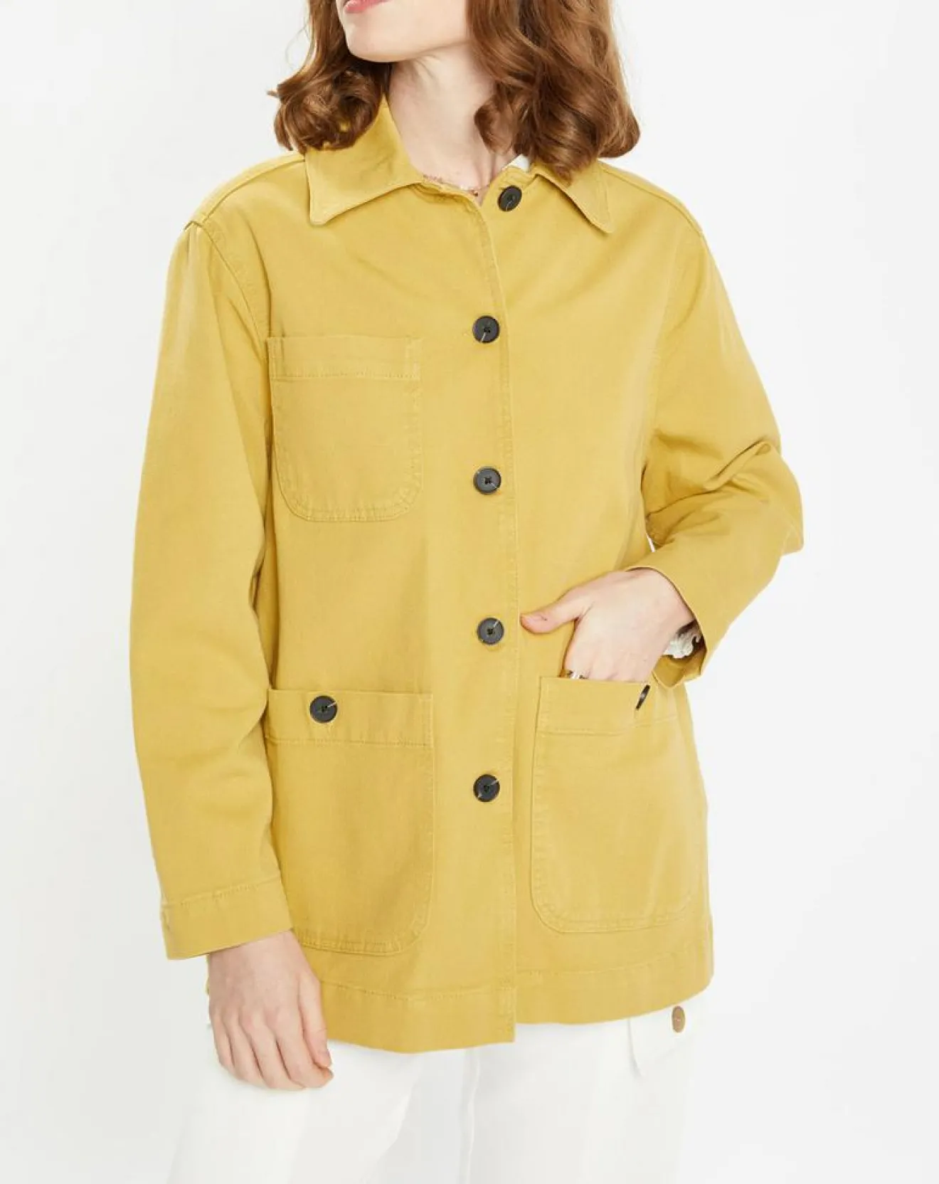 Femme Galeries Lafayette Veste en Twill Loom kaki clair