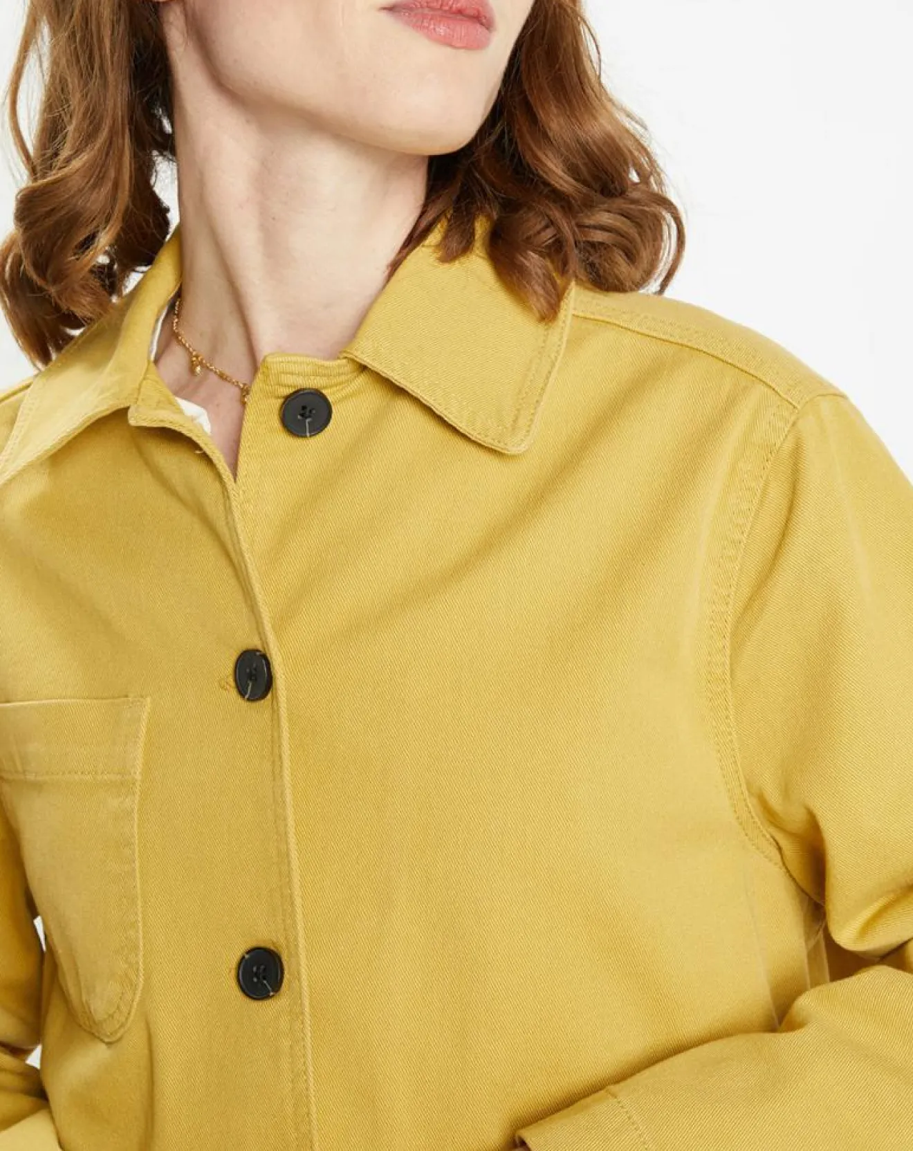 Femme Galeries Lafayette Veste en Twill Loom kaki clair