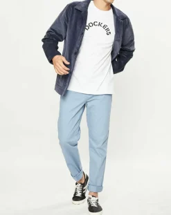 Homme Dockers Veste en Velours côtelé Chore bleue