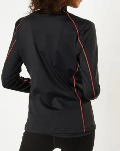 Online Odlo Veste intermédiaire technique Allalin noir/rose/blanc