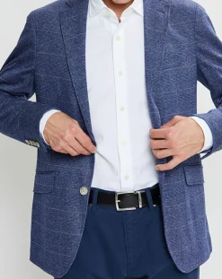 Hackett London Veste Light Prince de Galles bleue