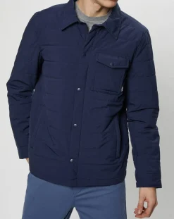 Homme Dockers Veste Ltwt Padded Recycled Street bleu marine