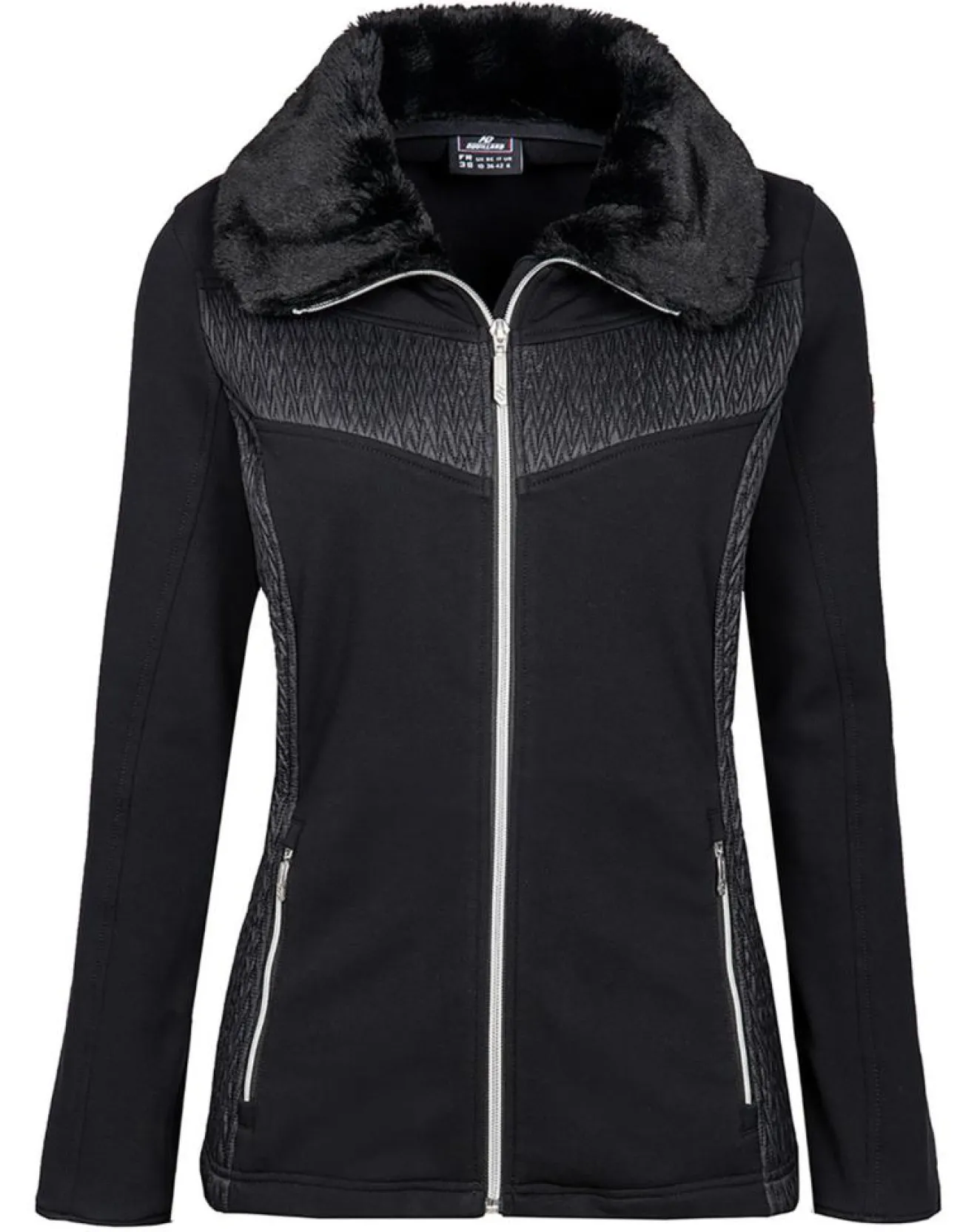 Sale Duvillard Veste Manon D fausse fourrure noire