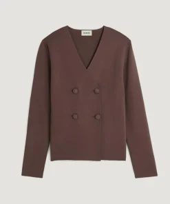Clearance Rodier Veste Marilyn marron écorce