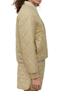 Femme Marc O'Polo Veste Matelassée à Boutons camel