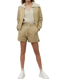 Femme Marc O'Polo Veste Matelassée à Boutons camel