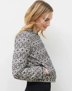 Discount Caroll Veste matelassée Athenes imprimée noire