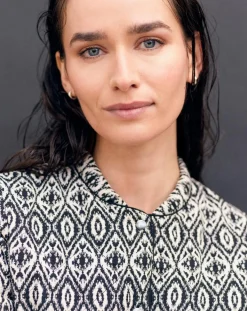 Discount Caroll Veste matelassée Athenes imprimée noire