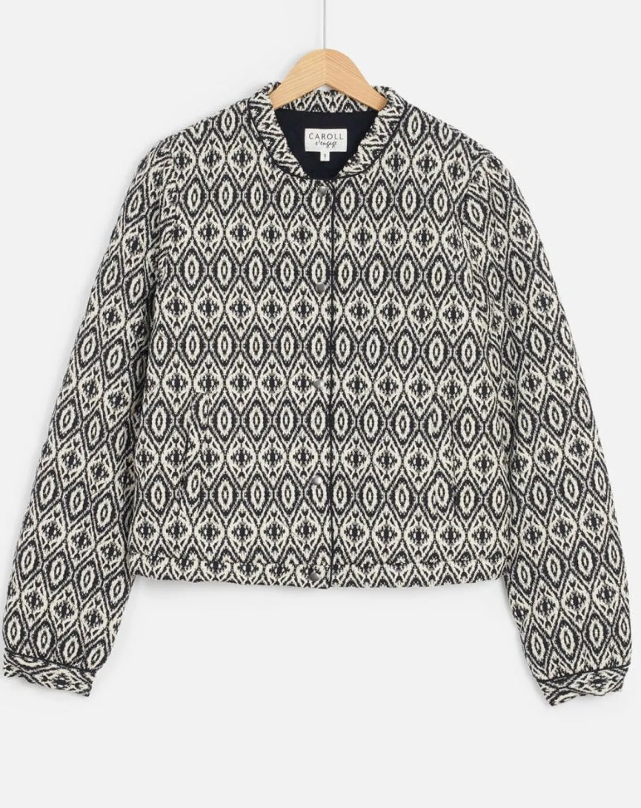 Discount Caroll Veste matelassée Athenes imprimée noire