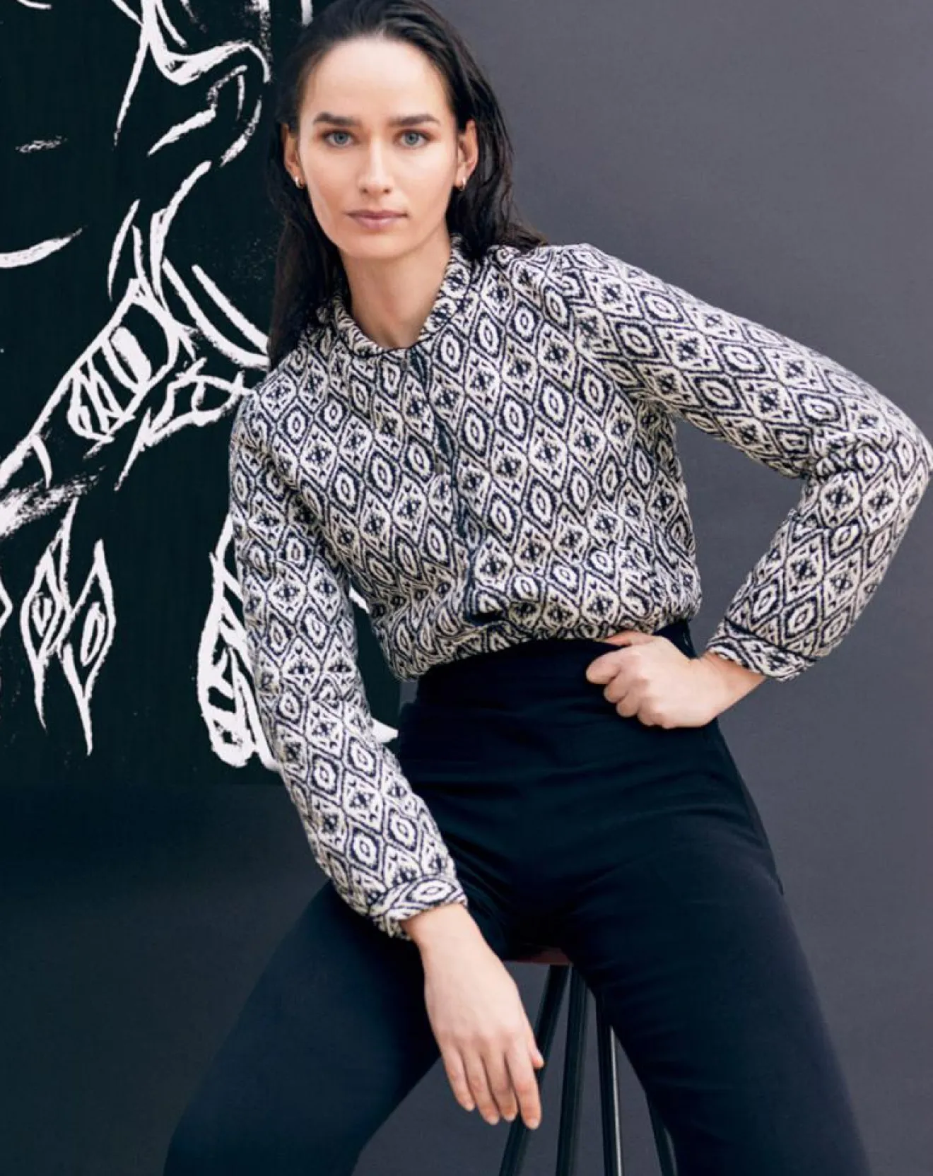 Discount Caroll Veste matelassée Athenes imprimée noire