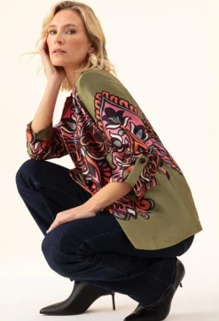 Outlet Bleu Blanc Rouge Veste Patti vert