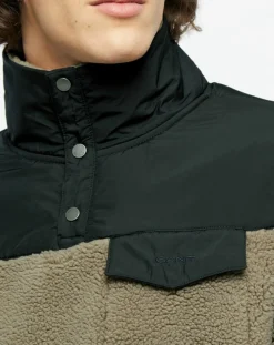 Homme Gant Veste Polaire 1/2 Zip beige