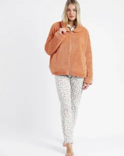 Femme Admas Veste polaire orange