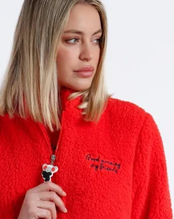 Mr Wonderful Veste polaire rouge