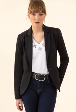 New Bleu Blanc Rouge Veste Rosie noir