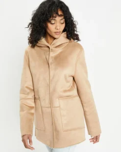Femme Lou Andrea Veste réversible en Fausse Fourrure 358 Mont light camel