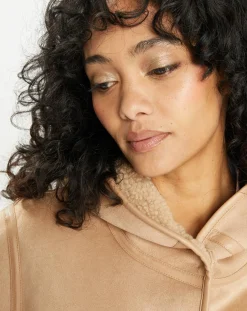 Femme Lou Andrea Veste réversible en Fausse Fourrure 358 Mont light camel