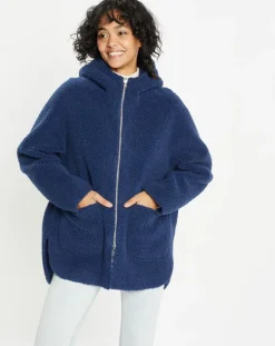 Femme Lou Andrea Veste réversible en Fausse Fourrure 315 Mont indigo