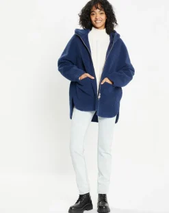 Femme Lou Andrea Veste réversible en Fausse Fourrure 315 Mont indigo