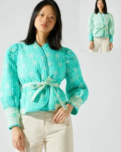 Clearance Manoush Veste réversible Marguerite bleue