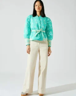 Clearance Manoush Veste réversible Marguerite bleue