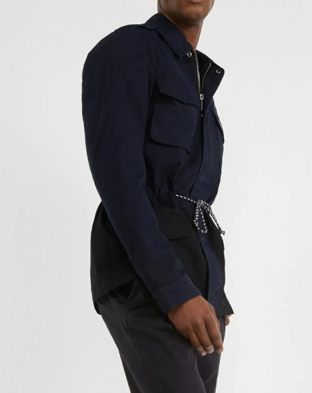 Homme Scotch & Soda Veste Saharienne bicolore bleu/noir