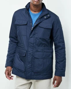 Homme Hackett London Veste Saharienne légère bleu marine