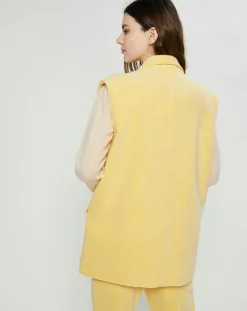 Femme Nina ricci Veste sans manches en éponge Terry Cloth jaune