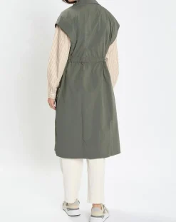 Femme Marc O'Polo Veste sans manches Maxi Explore kaki