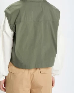 Marc O'Polo Veste sans manches Mini Explore kaki