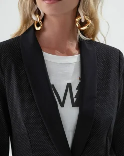 Femme Indies Veste Santa noir pois mordore