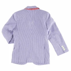 Enfant Hackett London Veste Seersucker en Coton à rayures bleue